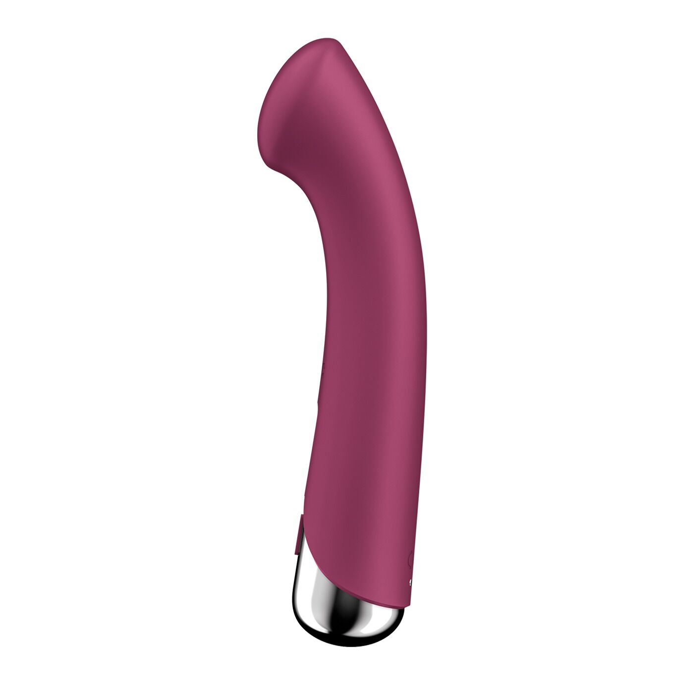 Вібратор з ротацією Satisfyer Spinning G-Spot 1 Red, плоский майданчик для стимуляції точки G