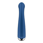 Вібратор з ротацією Satisfyer Spinning G-Spot 1 Blue, плоский майданчик для стимуляції точки G