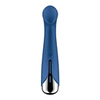 Вібратор з ротацією Satisfyer Spinning G-Spot 1 Blue, плоский майданчик для стимуляції точки G