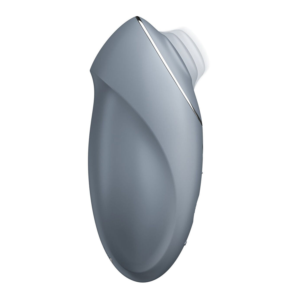 Вібростимулятор-пульсатор Satisfyer Tap & Climax 1 Bluegrey, ефект постукування 