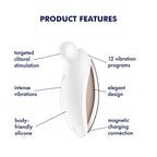 Вібратор для зовнішньої стимуляції Satisfyer Spot On 2 White, дуже потужний, гну