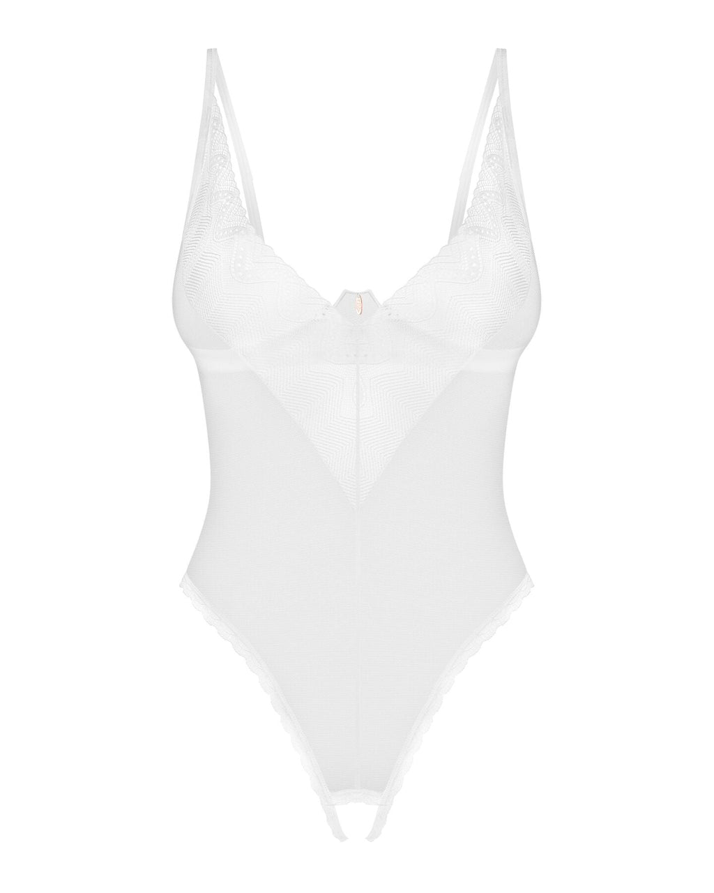 Боді з доступом Obsessive Alissium crotchless teddy, XS/S, ліф з м’якою чашкою, 
