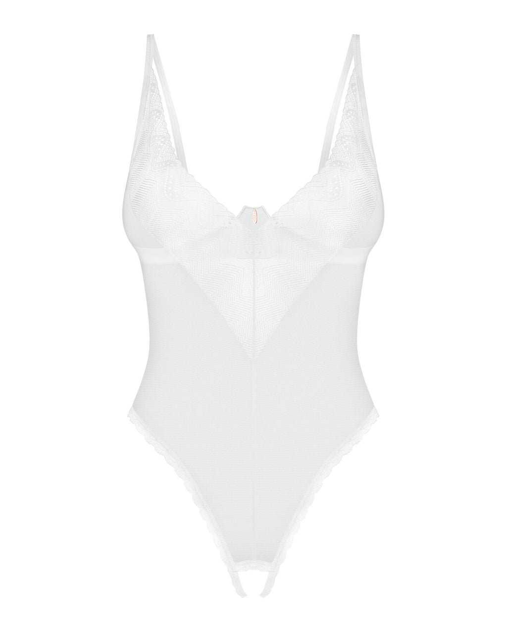 Obsessive (Польща) Боді з доступом Obsessive Alissium crotchless teddy, XL/2XL, ліф з м’якою чашкою, високі трусики