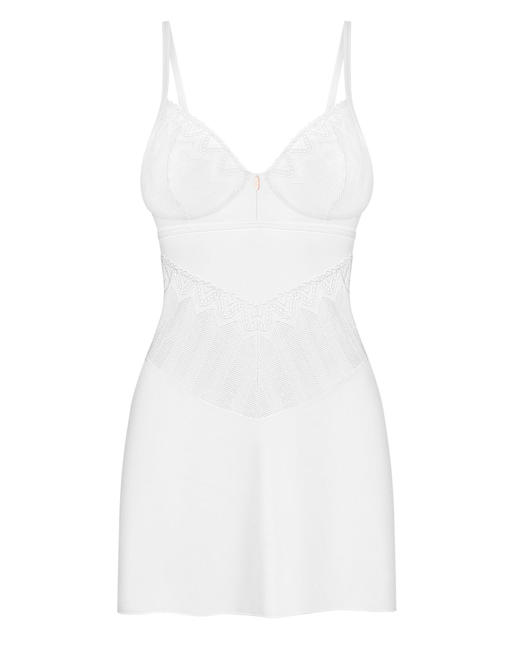 Obsessive (Польща) Пеньюар Obsessive Alissium chemise & thong, M/L, мереживний ліф, стрінги в комплекті