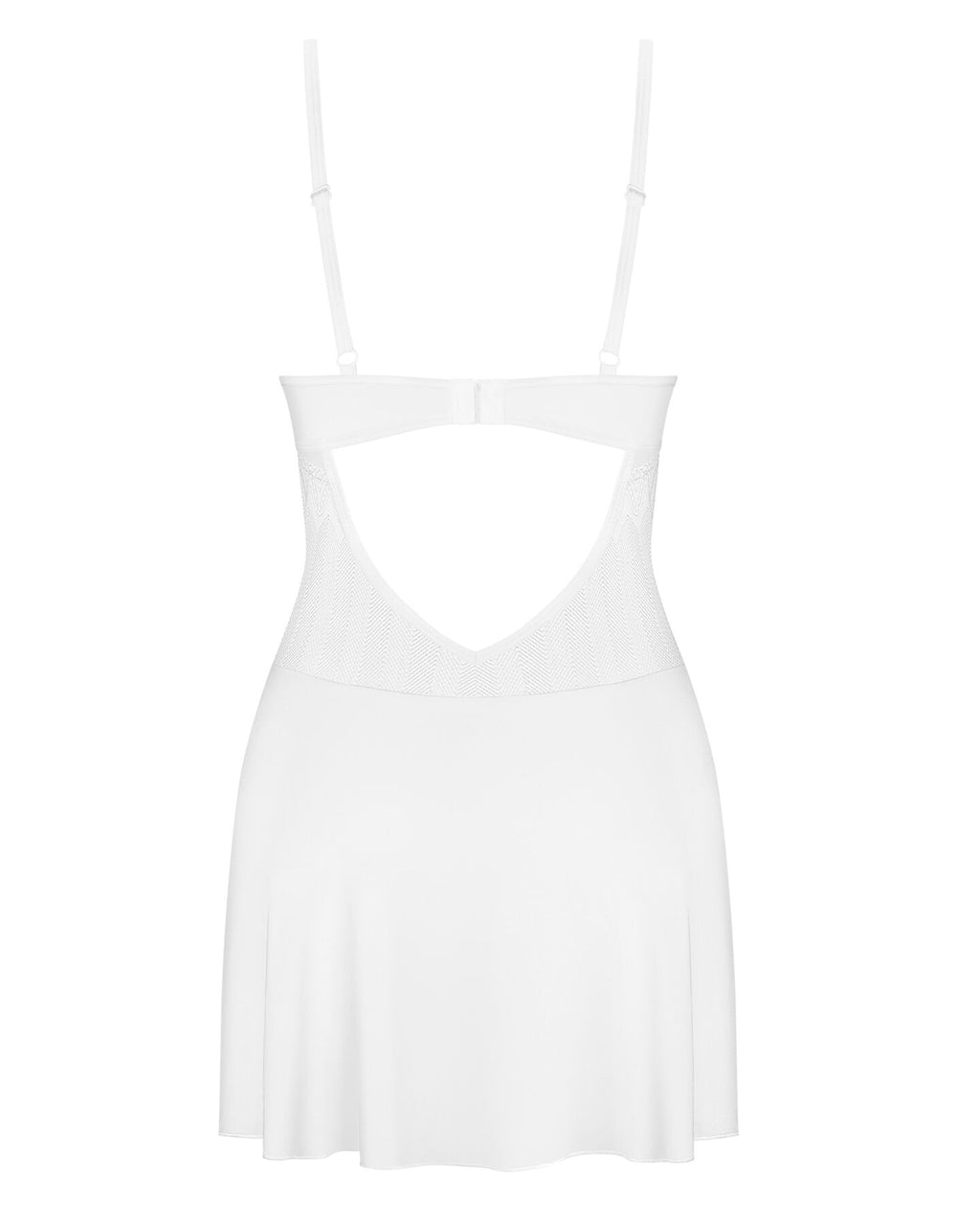 Obsessive (Польща) Пеньюар Obsessive Alissium chemise & thong, M/L, мереживний ліф, стрінги в комплекті