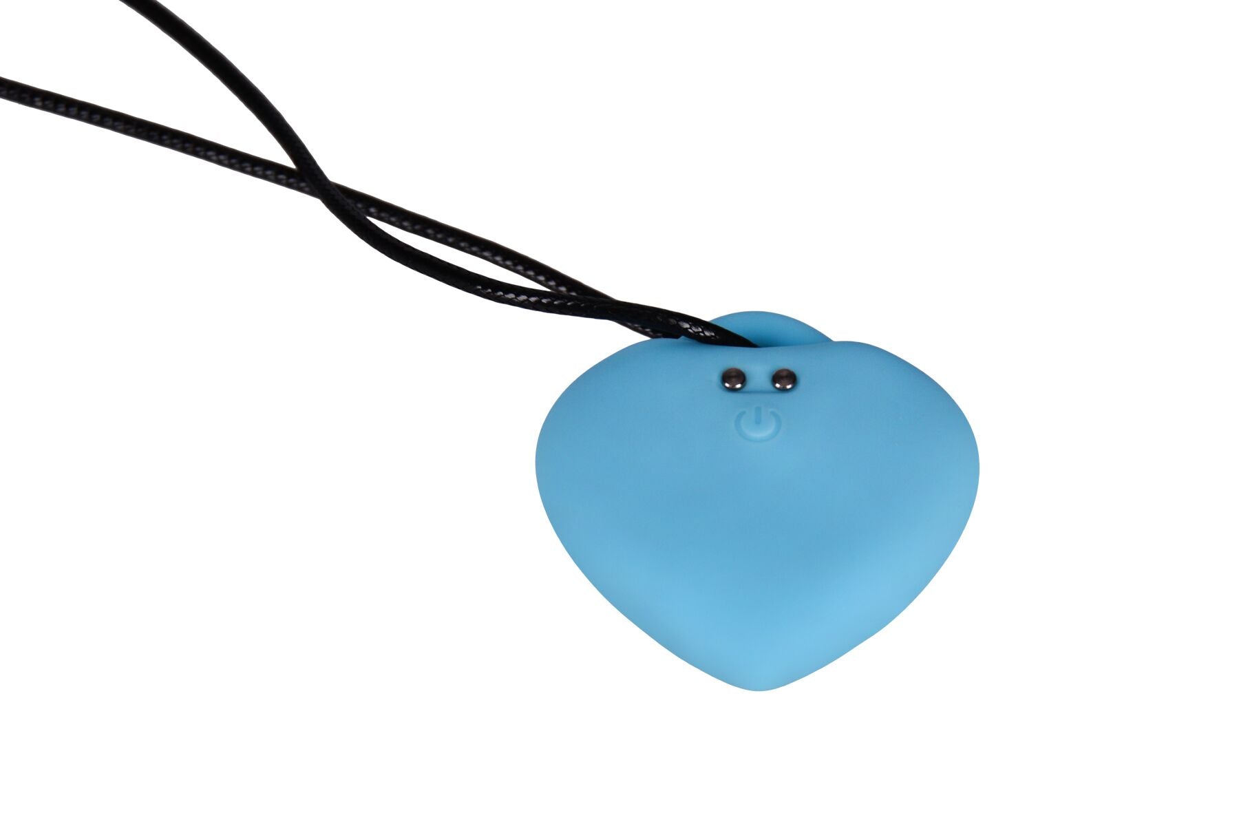 Мінівібратор «Сердечко» FairyGasm PleasureStone blue, 9 режимів, на шнурку
