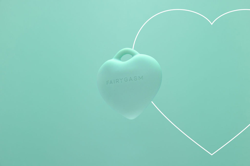 Мінівібратор «Сердечко» FairyGasm PleasureStone green, 9 режимів, на шнурку