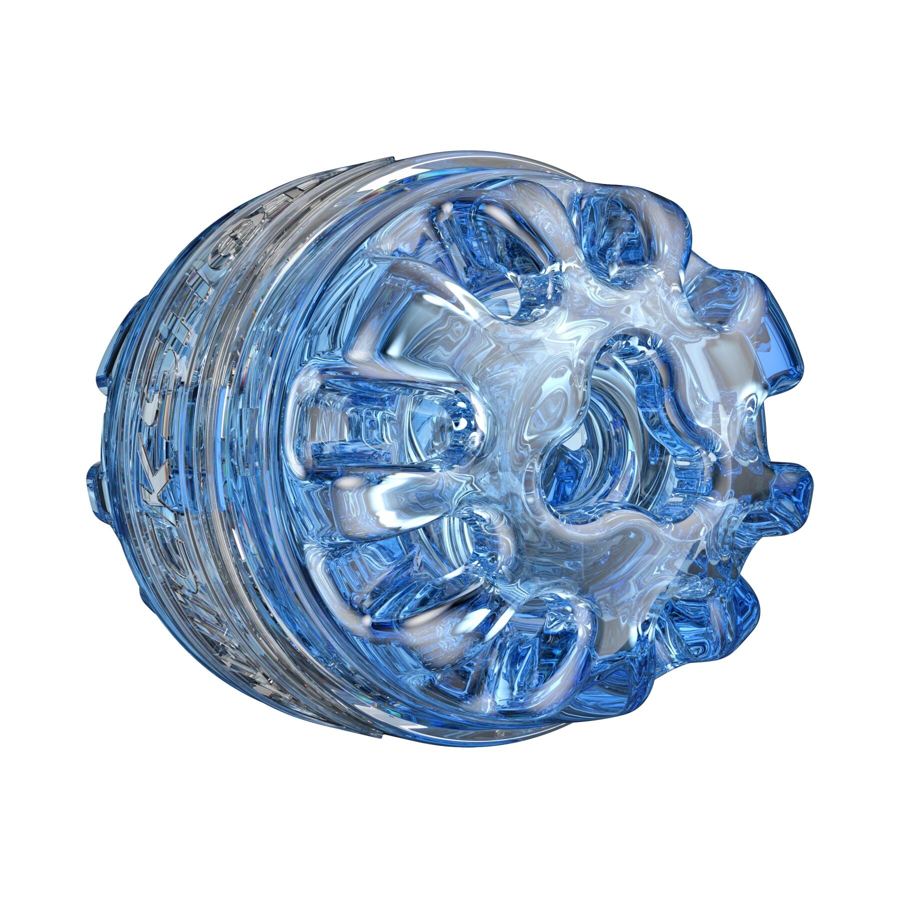 Мастурбатор Fleshlight Quickshot Turbo Blue Ice, компактний, наскрізний, підійде для пар та мінету