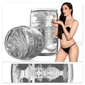 Двосторонній мастурбатор Fleshlight Quickshot Stoya, компактний, наскрізний, зі зліпка вульви та ануса порнозірки