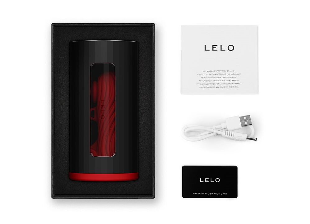 Lelo (Швеція) Смарт-мастурбатор LELO F1S V3 Red, 2 мотори, 8 режимів, стимуляція звуковими хвилями