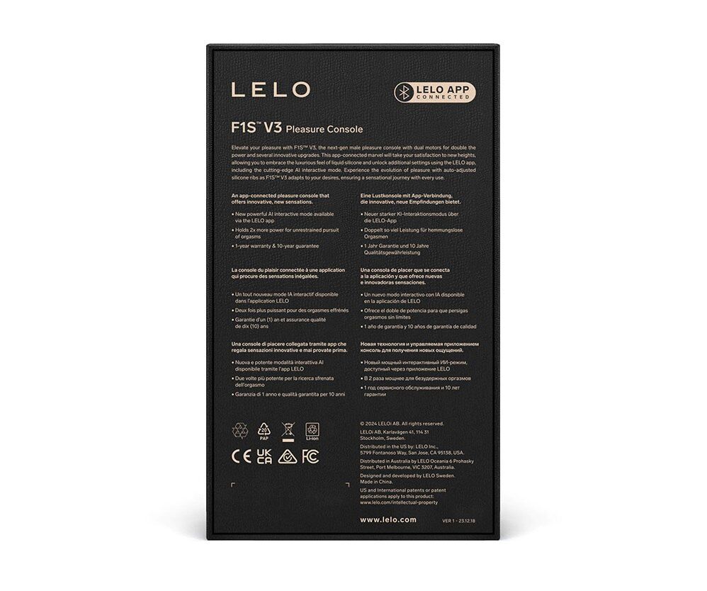 Lelo (Швеція) Смарт-мастурбатор LELO F1S V3 Teal, 2 мотори, 8 режимів, стимуляція звуковими хвилями