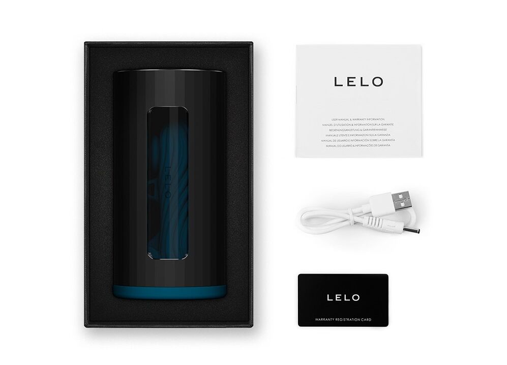 Lelo (Швеція) Смарт-мастурбатор LELO F1S V3 Teal, 2 мотори, 8 режимів, стимуляція звуковими хвилями