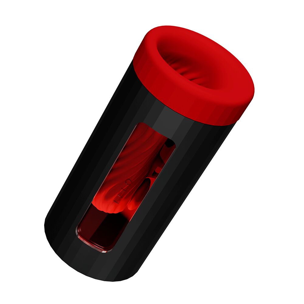 Lelo (Швеція) Смарт-мастурбатор LELO F1S V3 XL Red, збільшений, 2 мотори, 8 режимів, стимуляція звуковими хвилями