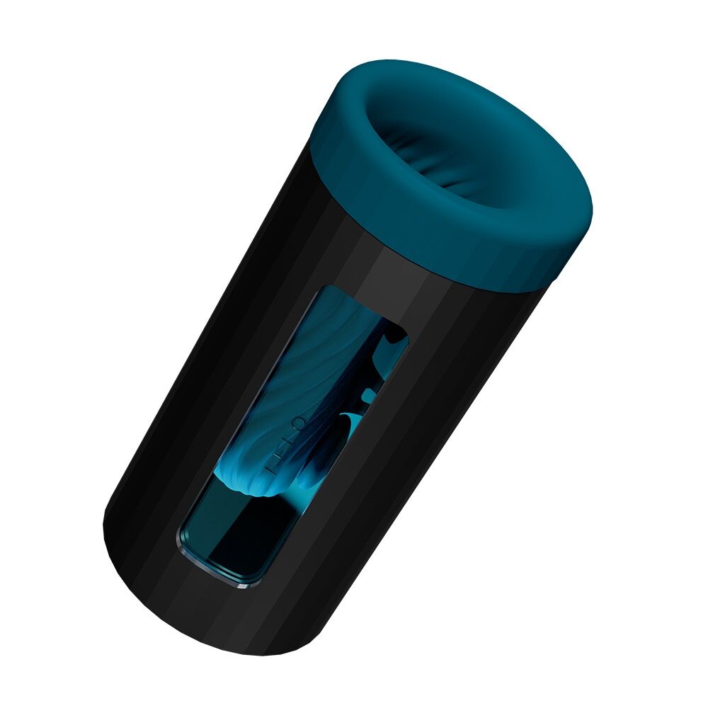 Lelo (Швеція) Смарт-мастурбатор LELO F1S V3 XL Teal, збільшений, 2 мотори, 8 режимів, стимуляція звуковими хвилями