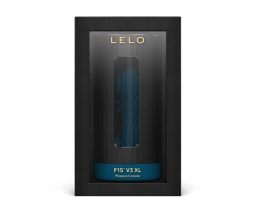 Lelo (Швеція) Смарт-мастурбатор LELO F1S V3 XL Teal, збільшений, 2 мотори, 8 режимів, стимуляція звуковими хвилями
