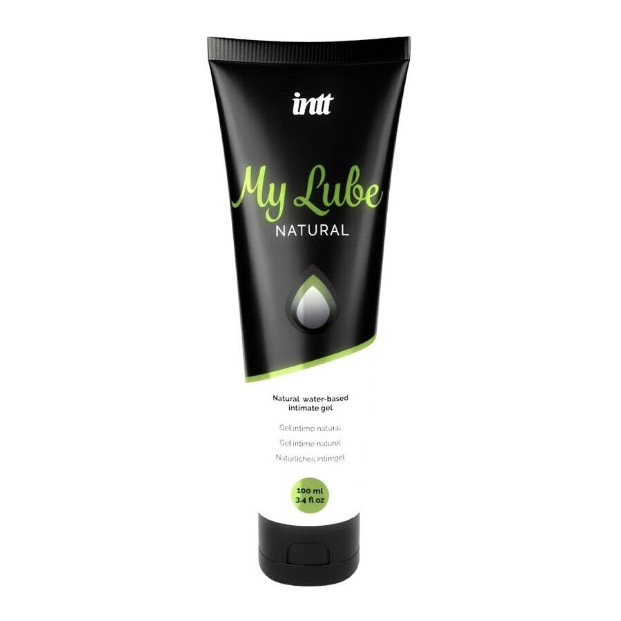 Intt (Бразилия-Португалия) Лубрикант на водній основі Intt My Lube Natural, 100 мл, натуральний склад, без запаху, нелипкий