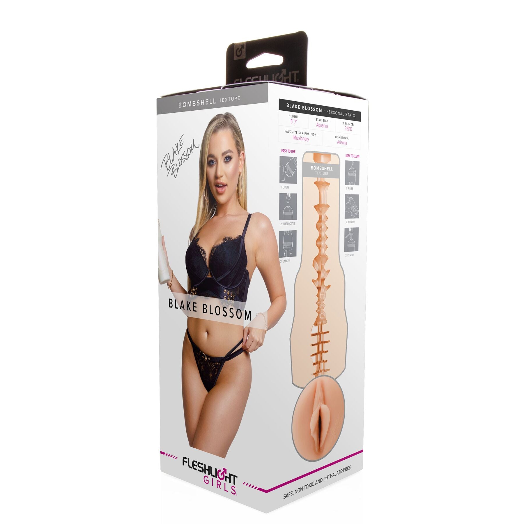 Fleshlight (США) Мастурбатор Fleshlight Girls: Blake Blossom – Bombshell, зі зліпка вагіни, дуже ніжний