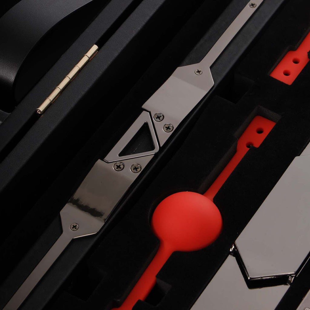LOCKINK (Китай) БДСМ-набір LOCKINK All-in-1 BDSM Play Kit, чорний, ремені, маска, кляпи, анальні пробки, свічки