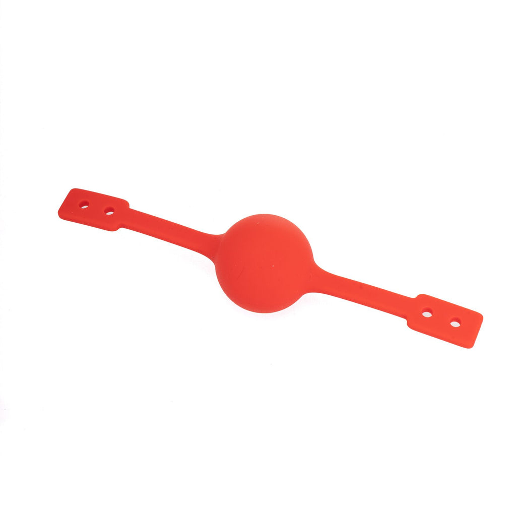 LOCKINK (Китай) Набір кляпів LOCKINK Ball-Gag & Gag-bite Set, чорний, шкіряний ремінь, 2 насадки – куля та трензель