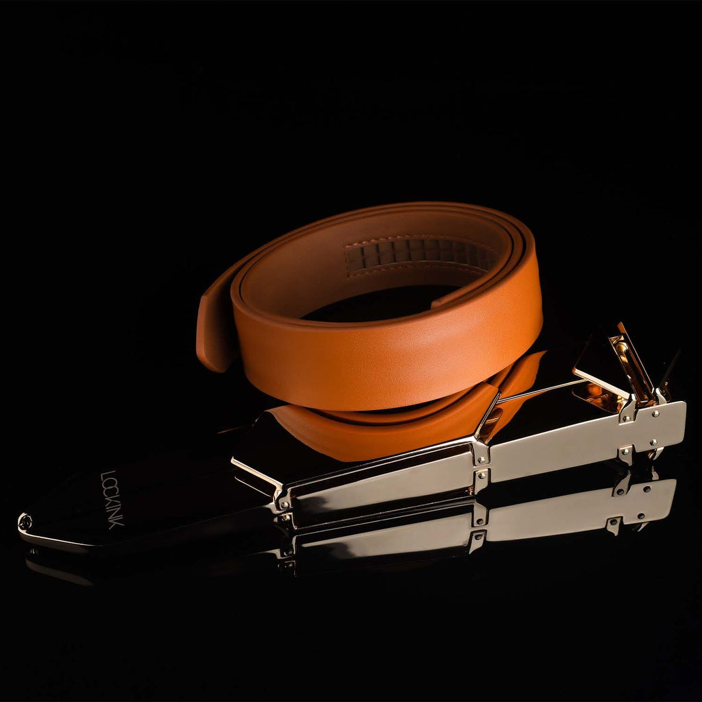 LOCKINK (Китай) Регульована шльопалка LOCKINK Adjustable Slapper for Impact Play, коричнева, натуральна шкіра