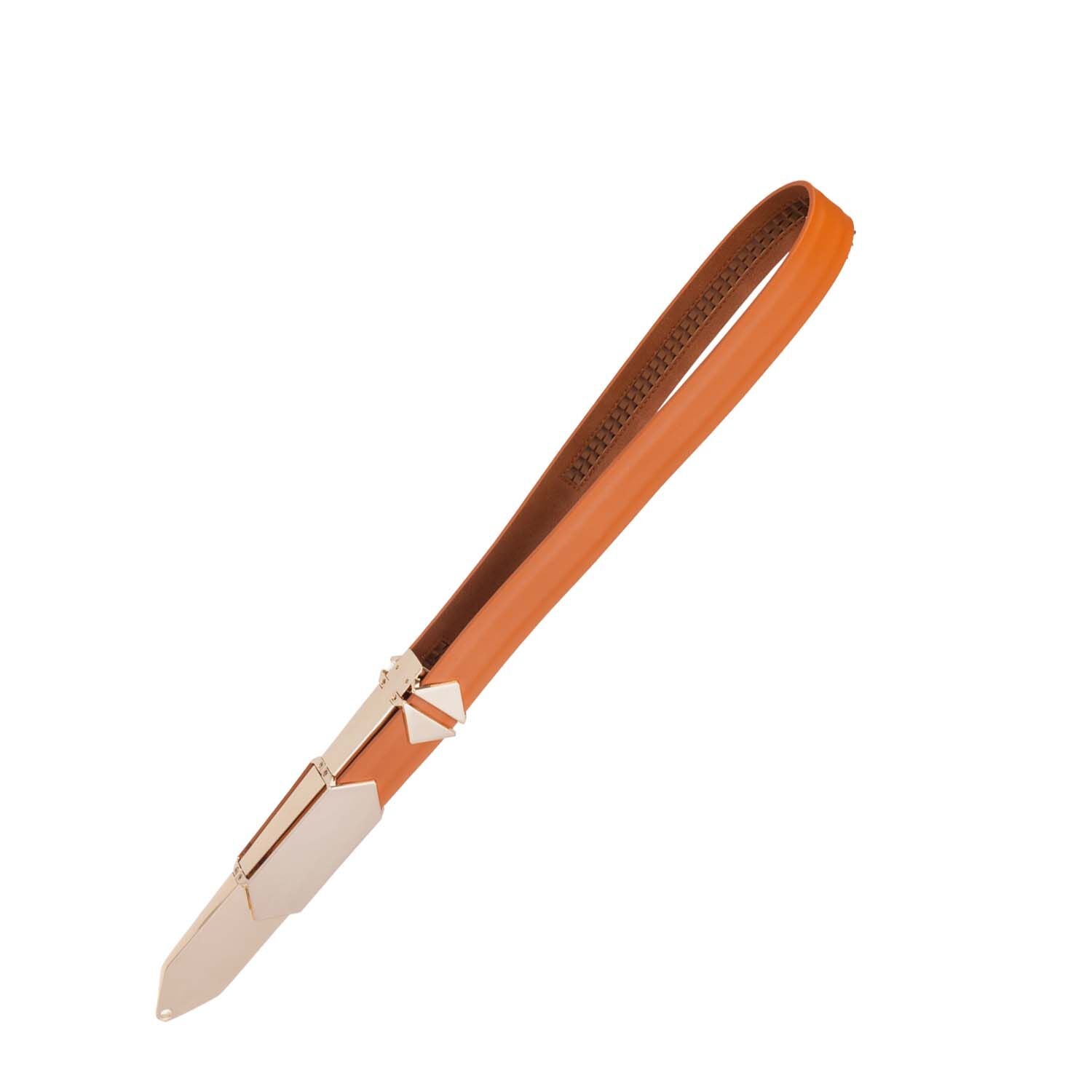 LOCKINK (Китай) Регульована шльопалка LOCKINK Adjustable Slapper for Impact Play, коричнева, натуральна шкіра