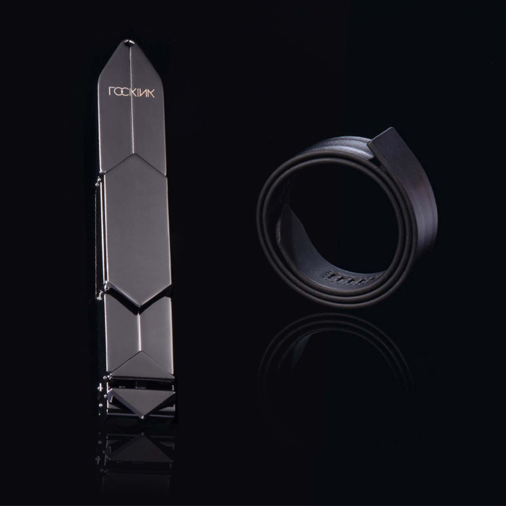 LOCKINK (Китай) Регульована шльопалка LOCKINK Adjustable Slapper for Impact Play, чорна, натуральна шкіра