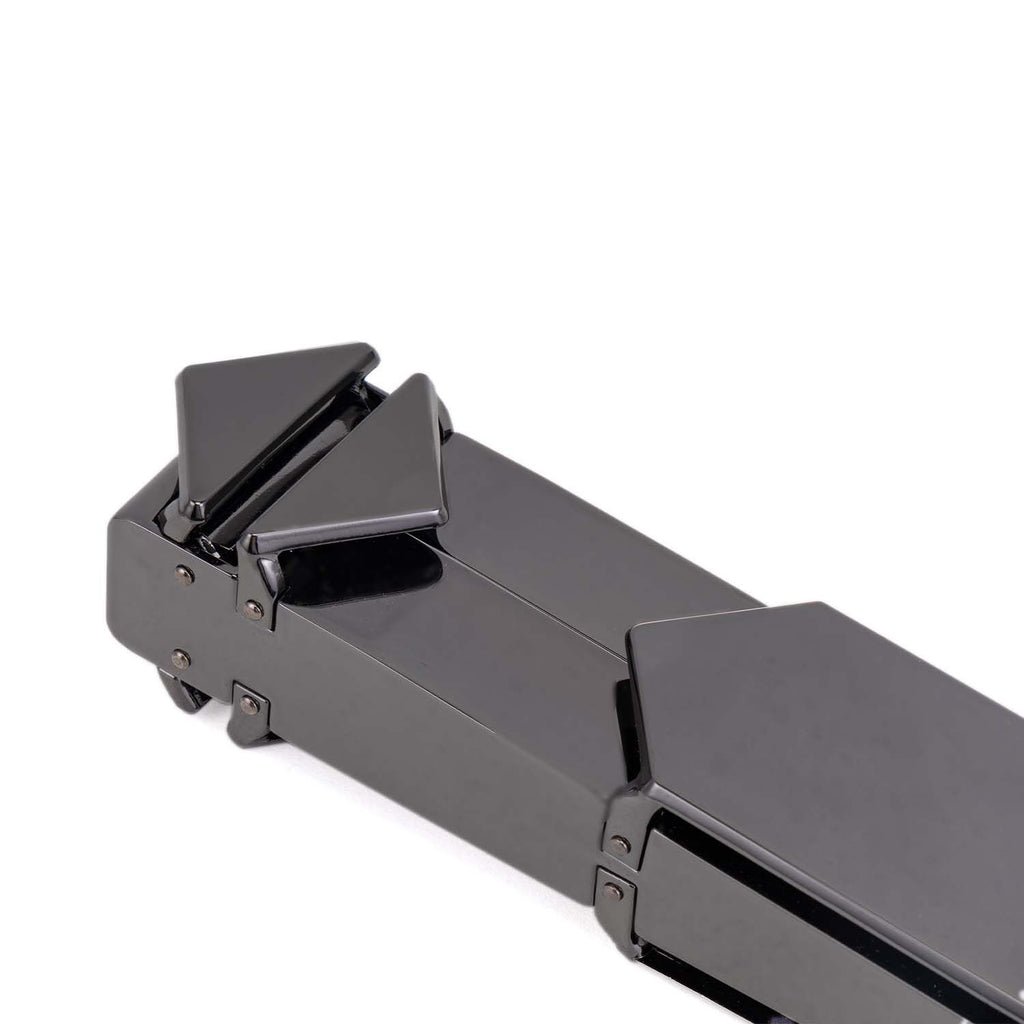 LOCKINK (Китай) Регульована шльопалка LOCKINK Adjustable Slapper for Impact Play, чорна, натуральна шкіра