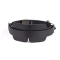 LOCKINK (Китай) Маска на очі LOCKINK Blindfold Kit, чорна, натуральна шкіра, регульований обсяг
