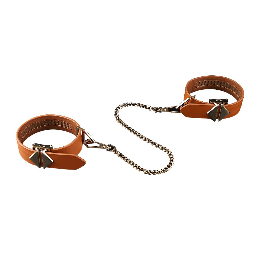 LOCKINK (Китай) Набір для бондажу LOCKINK 8-Bondage-Straps Restraint Set, коричневий, 8 ременів з натуральної шкіри