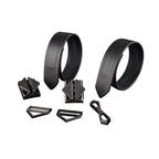 Фіксатори для рук та ніг LOCKINK Wristcuffs/Anklecuffs, чорні, натуральна шкіра