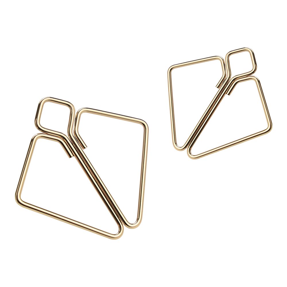 SX0844 Затискачі для сосків з важкою підвіскою LOCKINK Nipple Clamps with Heavy Pendant, золотисті