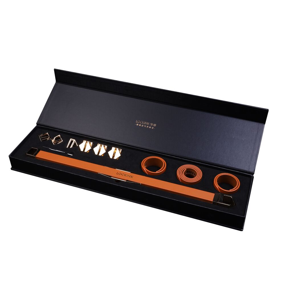 LOCKINK (Китай) Фіксатор-розпірка LOCKINK Adjustable Spreader Bar Set, коричневий, шкіряний, ремені для шиї, рук/ніг