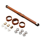 Фіксатор-розпірка LOCKINK Adjustable Spreader Bar Set, коричневий, шкіряний, рем