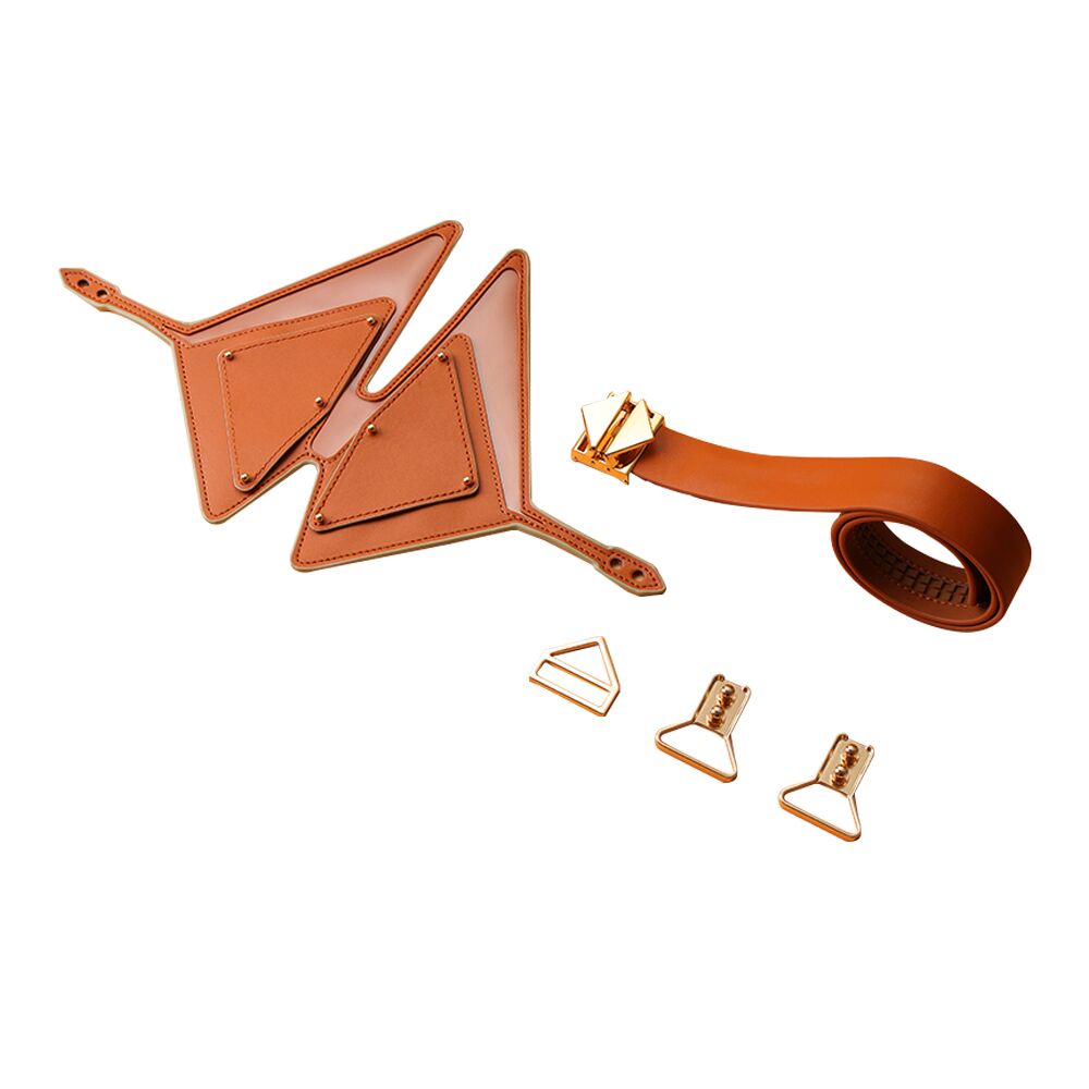 LOCKINK (Китай) Маска на очі LOCKINK Vixen Blindfold, коричнева, натуральна шкіра, регульований обсяг