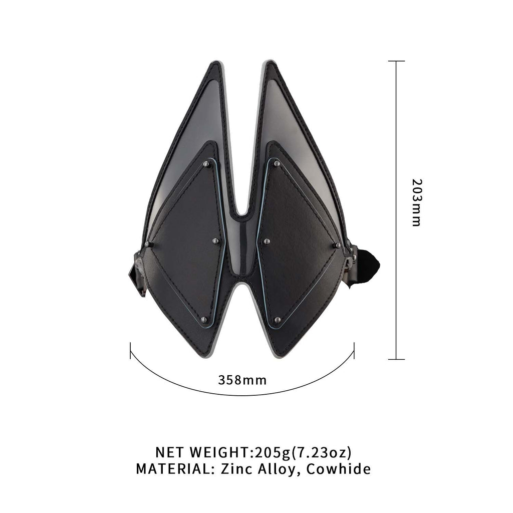 LOCKINK (Китай) Маска на очі LOCKINK Vixen Blindfold, чорна, натуральна шкіра, регульований обсяг