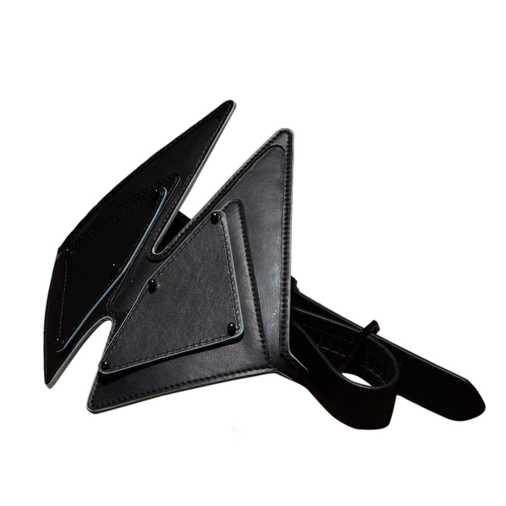 LOCKINK (Китай) Маска на очі LOCKINK Vixen Blindfold, чорна, натуральна шкіра, регульований обсяг