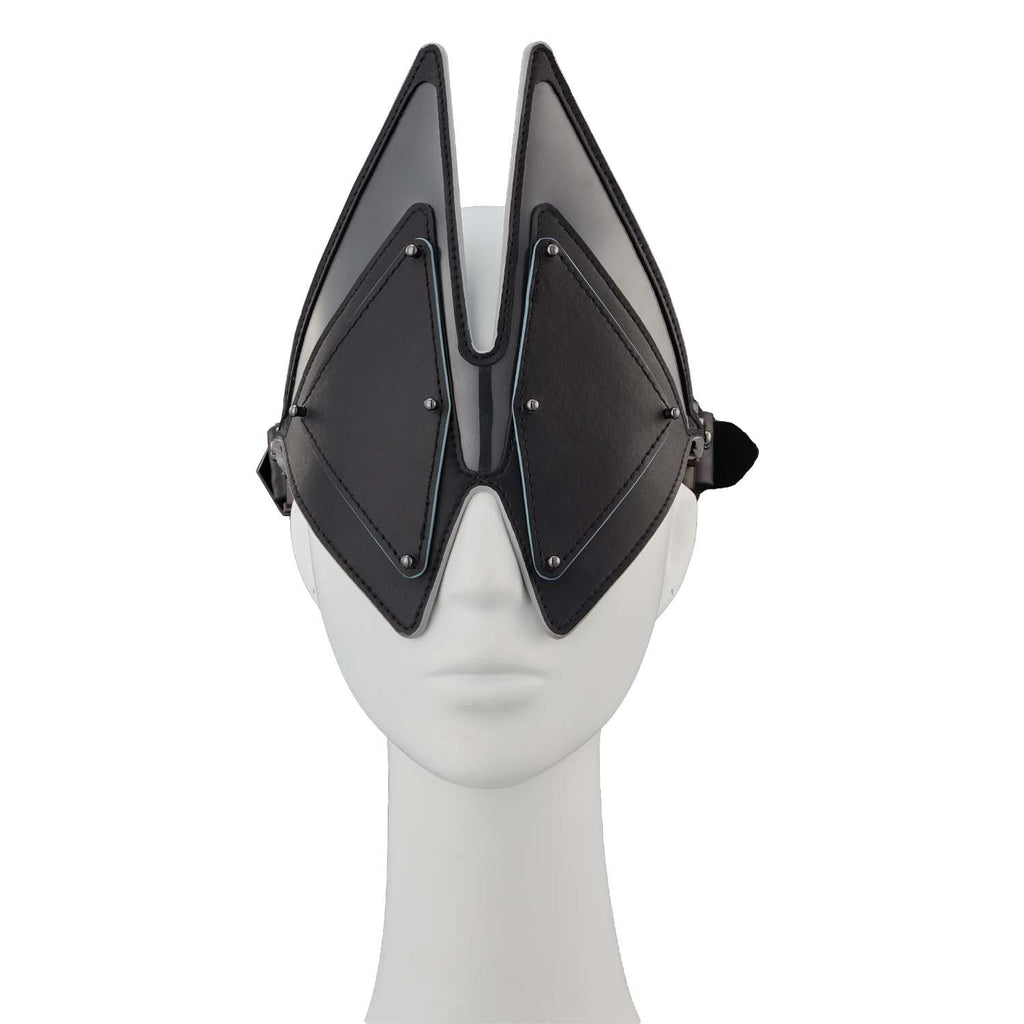 LOCKINK (Китай) Маска на очі LOCKINK Vixen Blindfold, чорна, натуральна шкіра, регульований обсяг