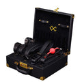 LOCKINK (Китай) БДСМ-набір LOCKINK Moonlight Treasure Chest, чорний, натуральна шкіра