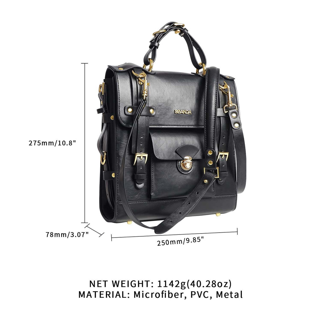 LOCKINK (Китай) Сумка-трансформер для зберігання секс-іграшок LOCKINK Detachable JK Bag, чорна, ПВХ
