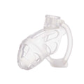 LOCKINK (Китай) Клітка для пеніса LOCKINK SEVANDA Plastic Penis Chastity Cage, прозора, 3 кільця різних розмірів