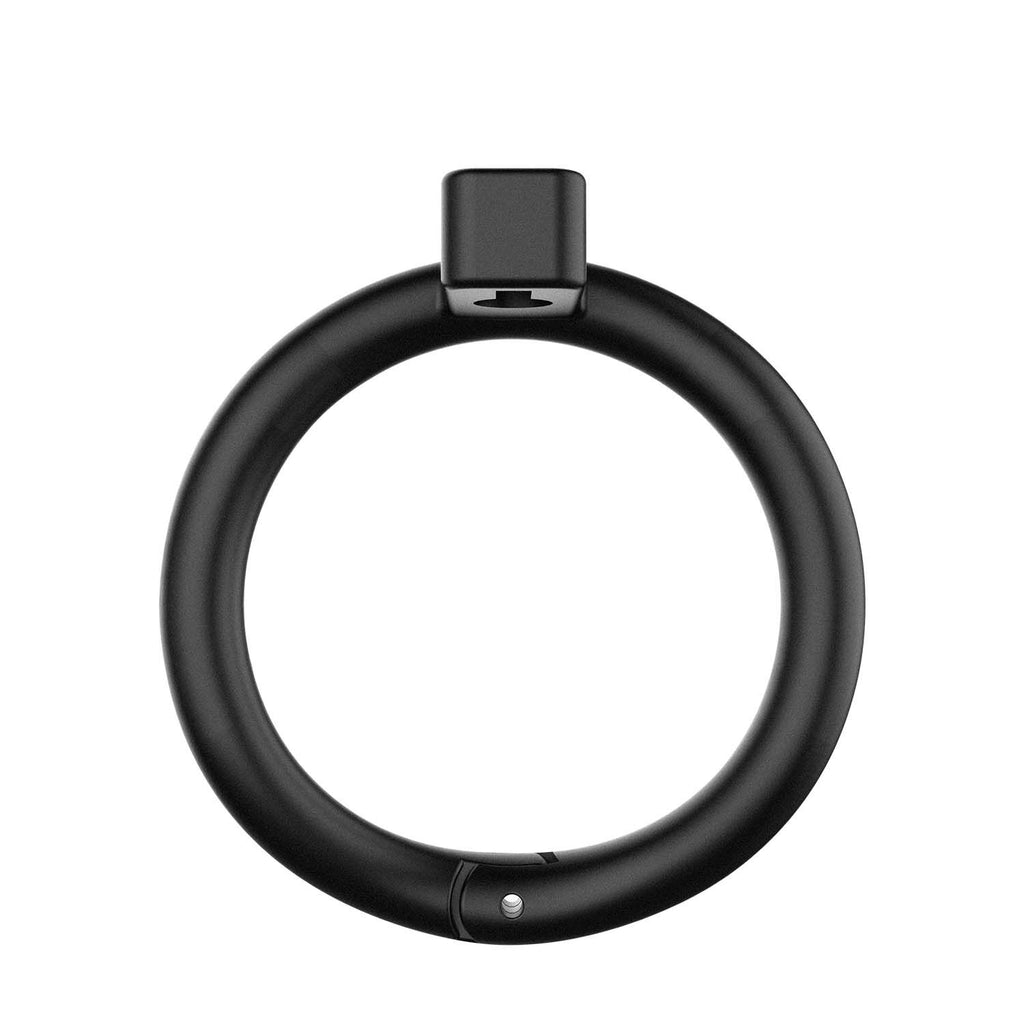 LOCKINK (Китай) Клітка для пеніса LOCKINK SEVANDA Naja-Cobra Chastity Cage, чорна, 3 кільця різних розмірів
