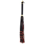 Флогер LOCKINK SEVANDA Red & Black Braided Tail Flogger, червоно-чорний, хвости з вузликами