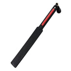 Паддл LOCKINK SEVANDA Braided-handle Spanking Paddle, чорно-червоний, гладенький, з плетінням на ручці