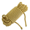 LOCKINK (Китай) Мотузка для шибарі LOCKINK SEVANDA Shibari Pratice Rope, золотиста, 8 м, нейлон+бавовна