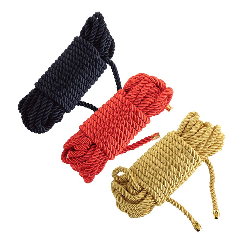 LOCKINK (Китай) Мотузка для шибарі LOCKINK SEVANDA Shibari Pratice Rope, золотиста, 8 м, нейлон+бавовна