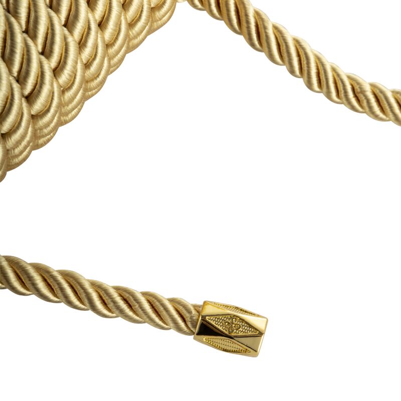 LOCKINK (Китай) Мотузка для шибарі LOCKINK SEVANDA Shibari Pratice Rope, золотиста, 8 м, нейлон+бавовна