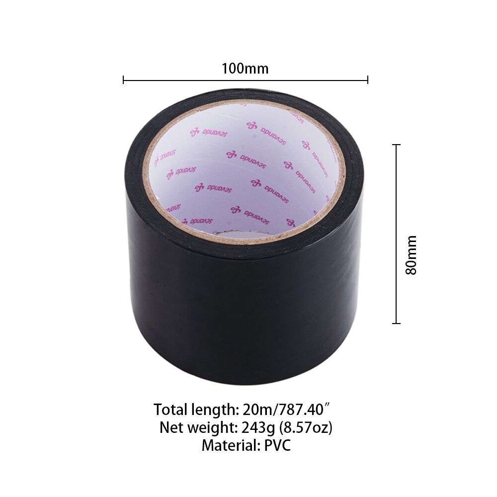 LOCKINK (Китай) Скотч для бондажу LOCKINK SEVANDA Electrostatic Tape, чорна, 16 м