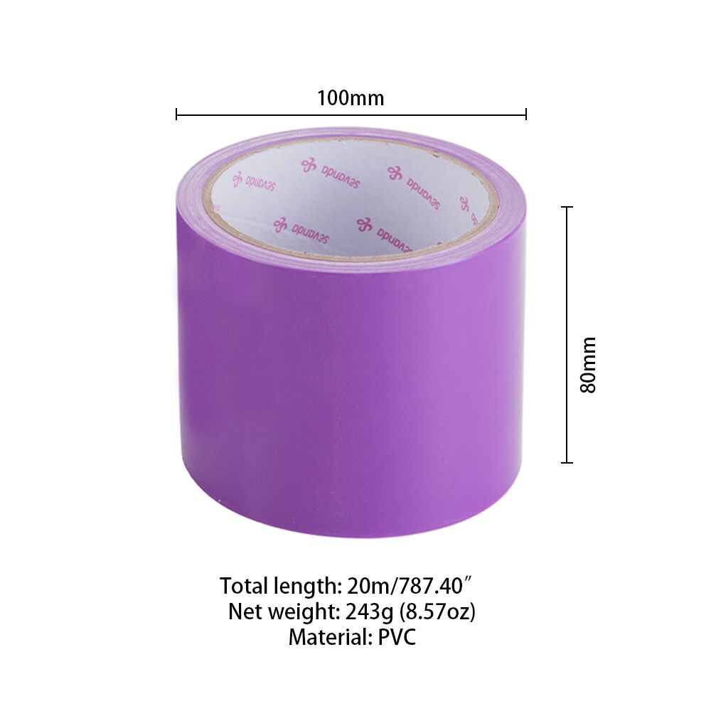 Скотч для бондажу LOCKINK SEVANDA Electrostatic Tape, фіолетова, 16 м