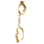 Наручники LOCKINK Love-slave Handcuffs, золотисті, металеві, у формі стремен