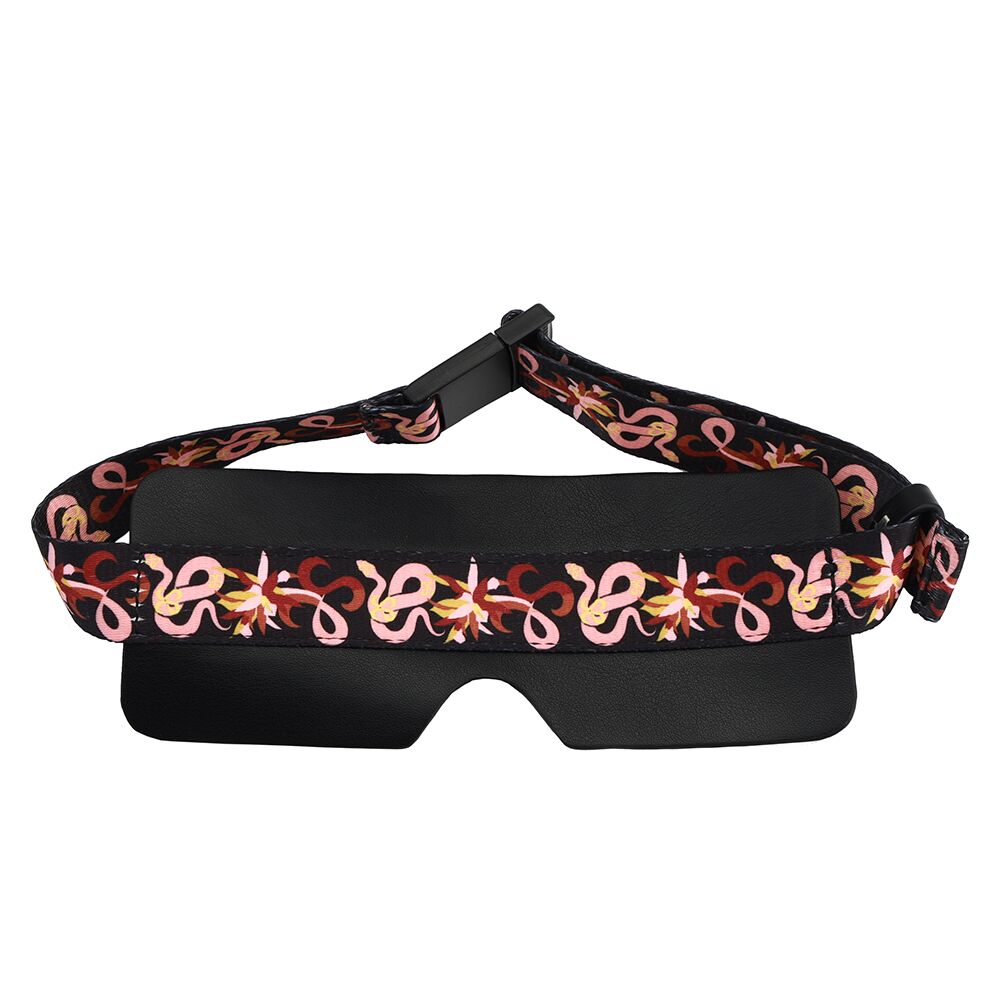 БДСМ-набір LOCKINK The Flowering Serpent Bondage Set, чорний, з малюнком у вигляді змій, 7 предметів
